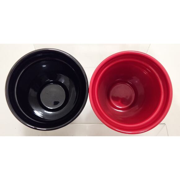 Starbucks Quilted Red Gold & Black Red Ceramic Tumblers Set Of 2 - Picture 6 of 12